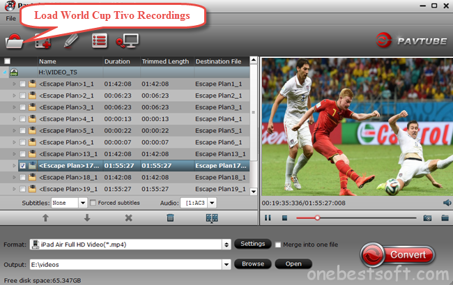 world cup tivo to ipad video converter