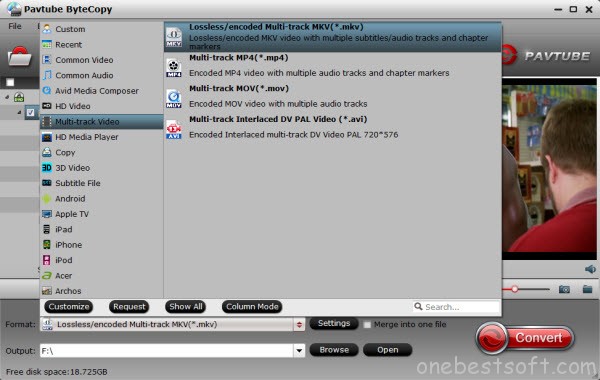 Lossless MKV format