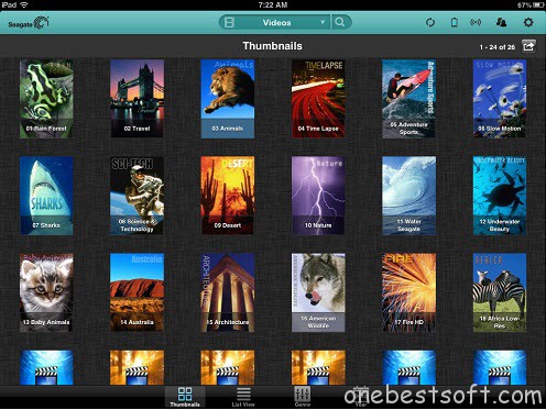 play movies on iPad via Seagate Wireless Plus